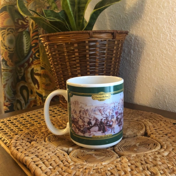 Currier & Ives Central Park Winter 1992 Vintage Coffe Mug For Houston Food - Picture 10 of 13